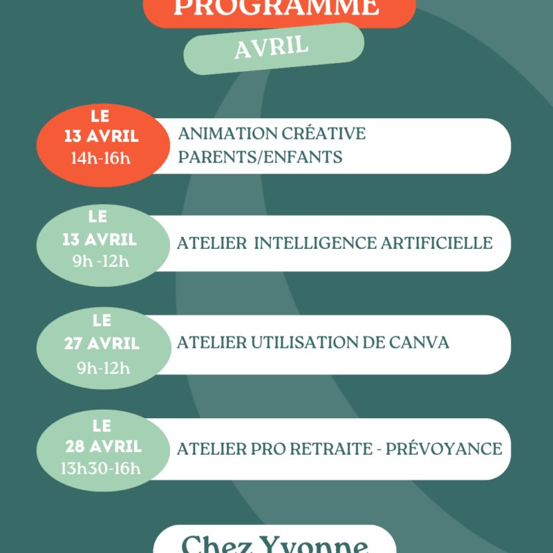 Programme Pro Avril