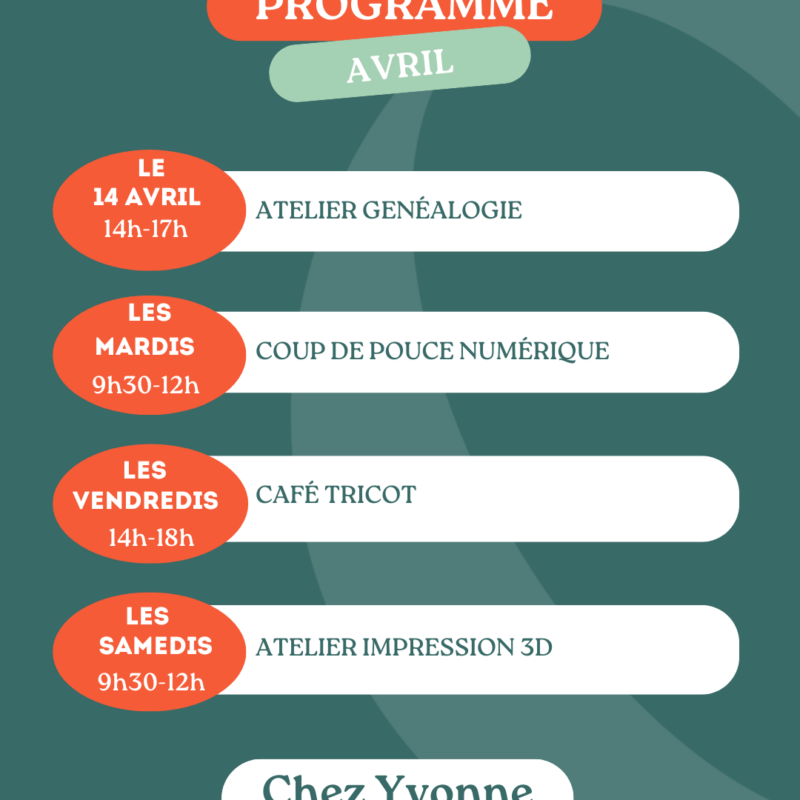 Programme Avril Tiers-lieu